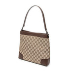 Shoulder Bag Shoulder Hobo Beige Monogrammed Canvas