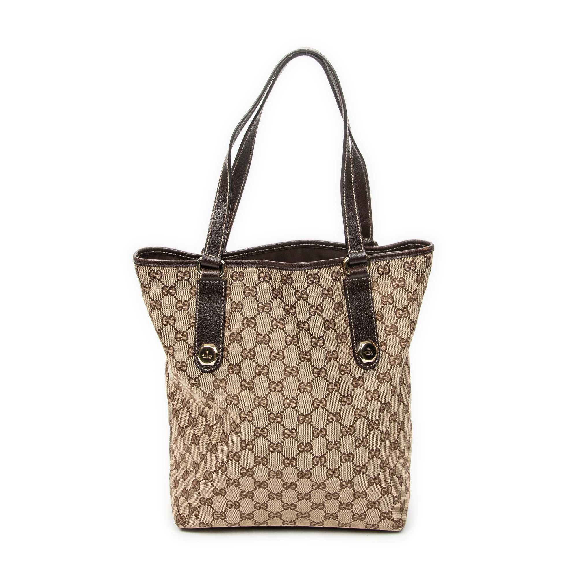 Sac à bandoulière cabas Charmy en toile monogrammée beige