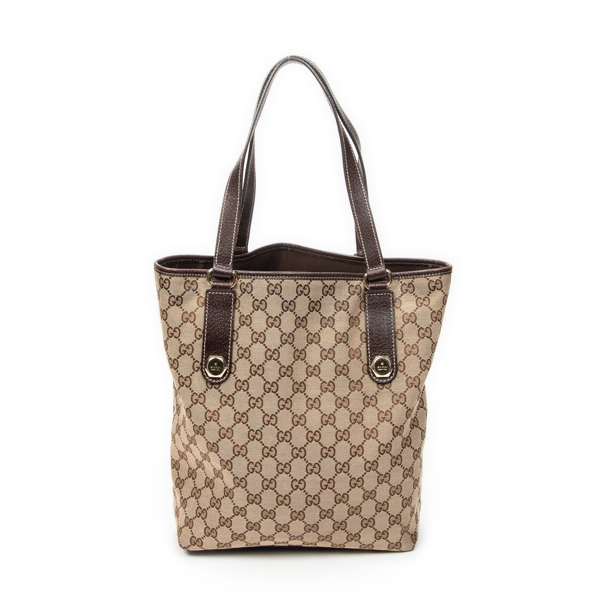 Shoulder Bag Charmy Tote Beige Monogrammed Canvas