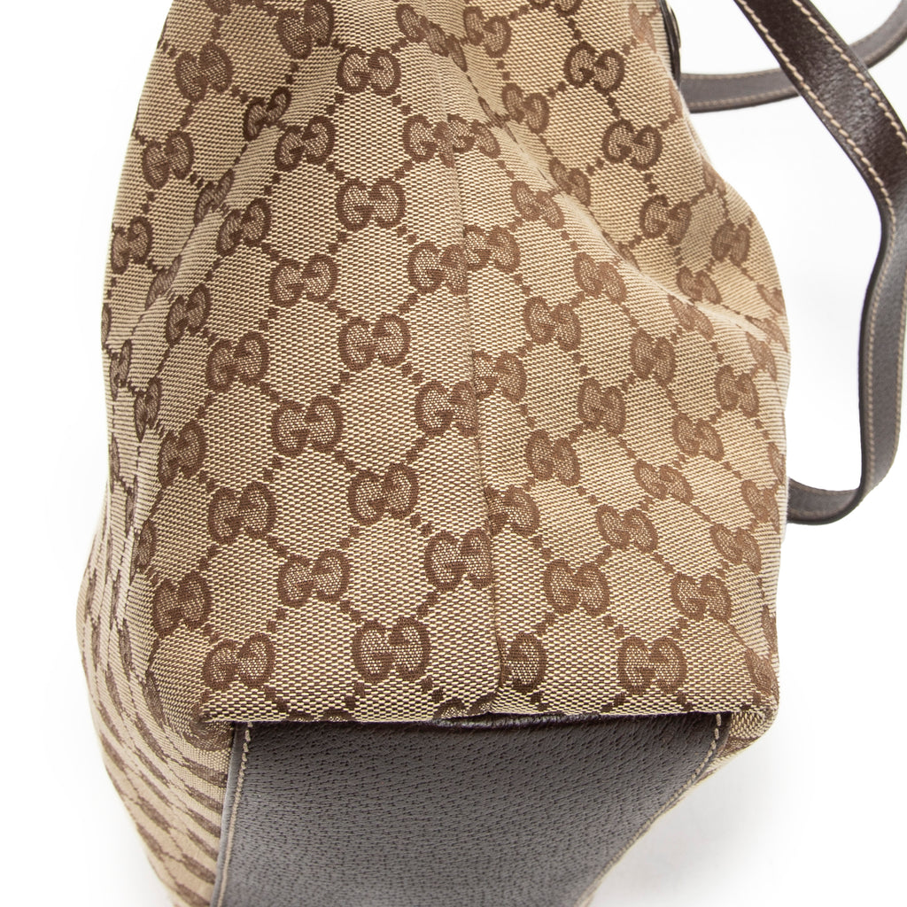 Shoulder Bag Charmy Tote Beige Monogrammed Canvas