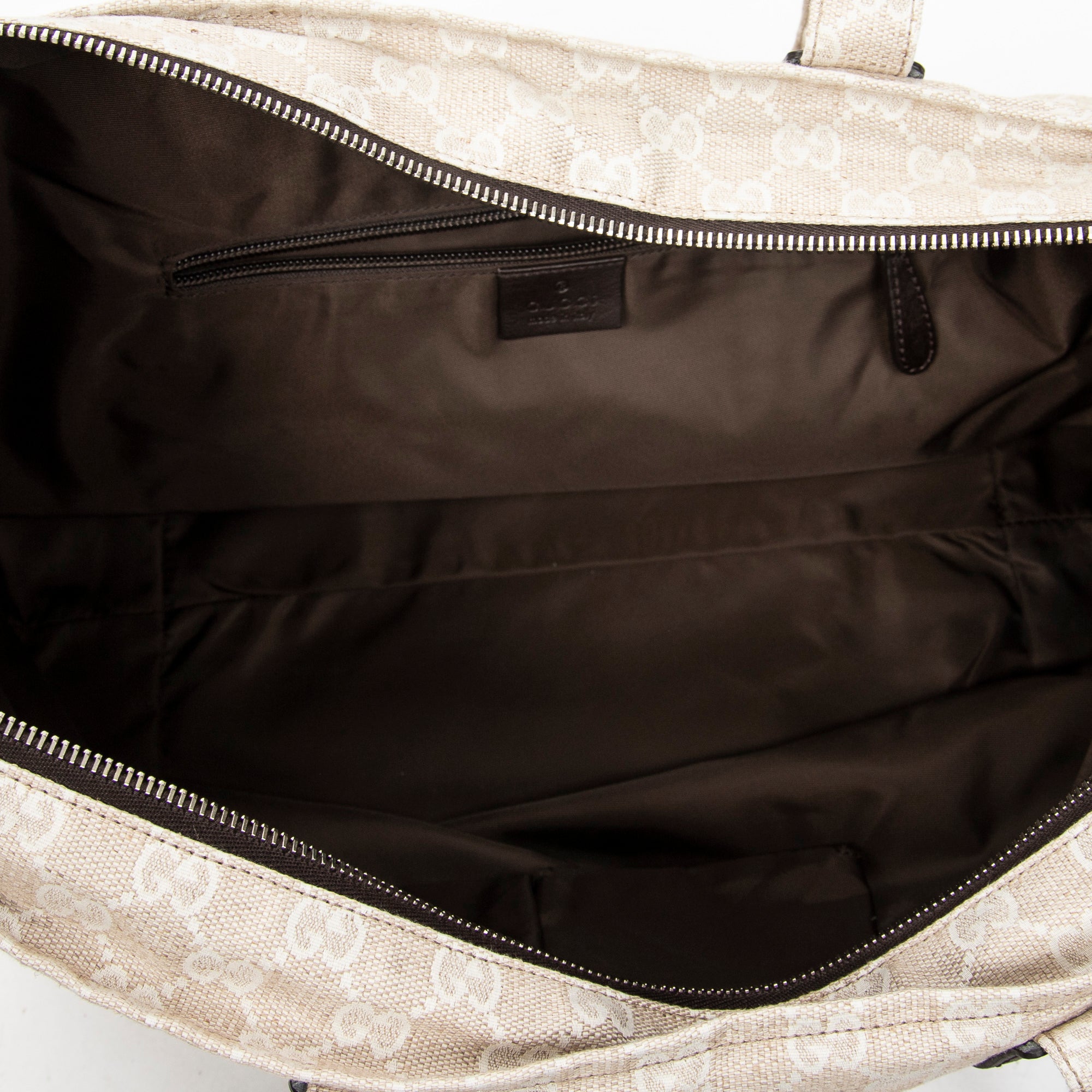 Shoulder Bag Museo Tote Beige Monogrammed Canvas
