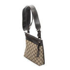 Shoulder Bag Small Crossbody Beige Supreme Coated Canvas