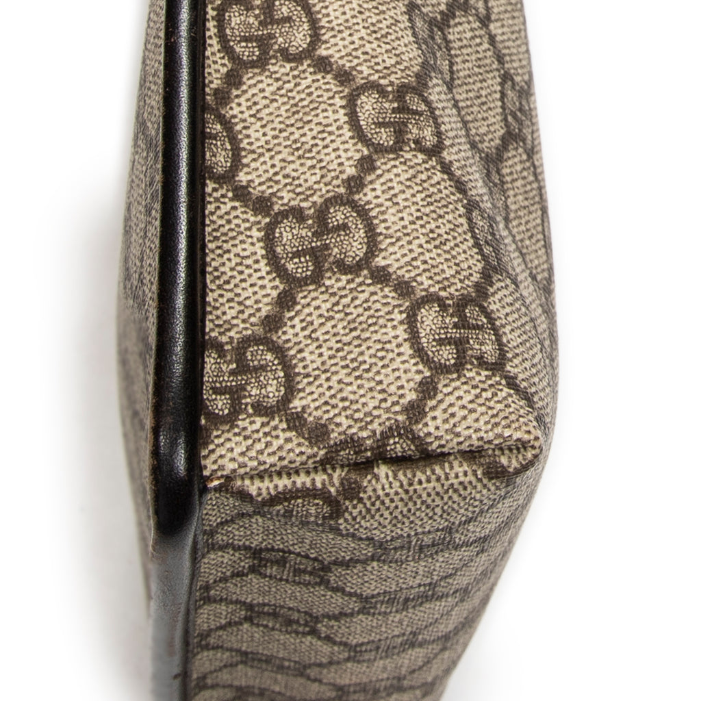Shoulder Bag Small Crossbody Beige Supreme Coated Canvas