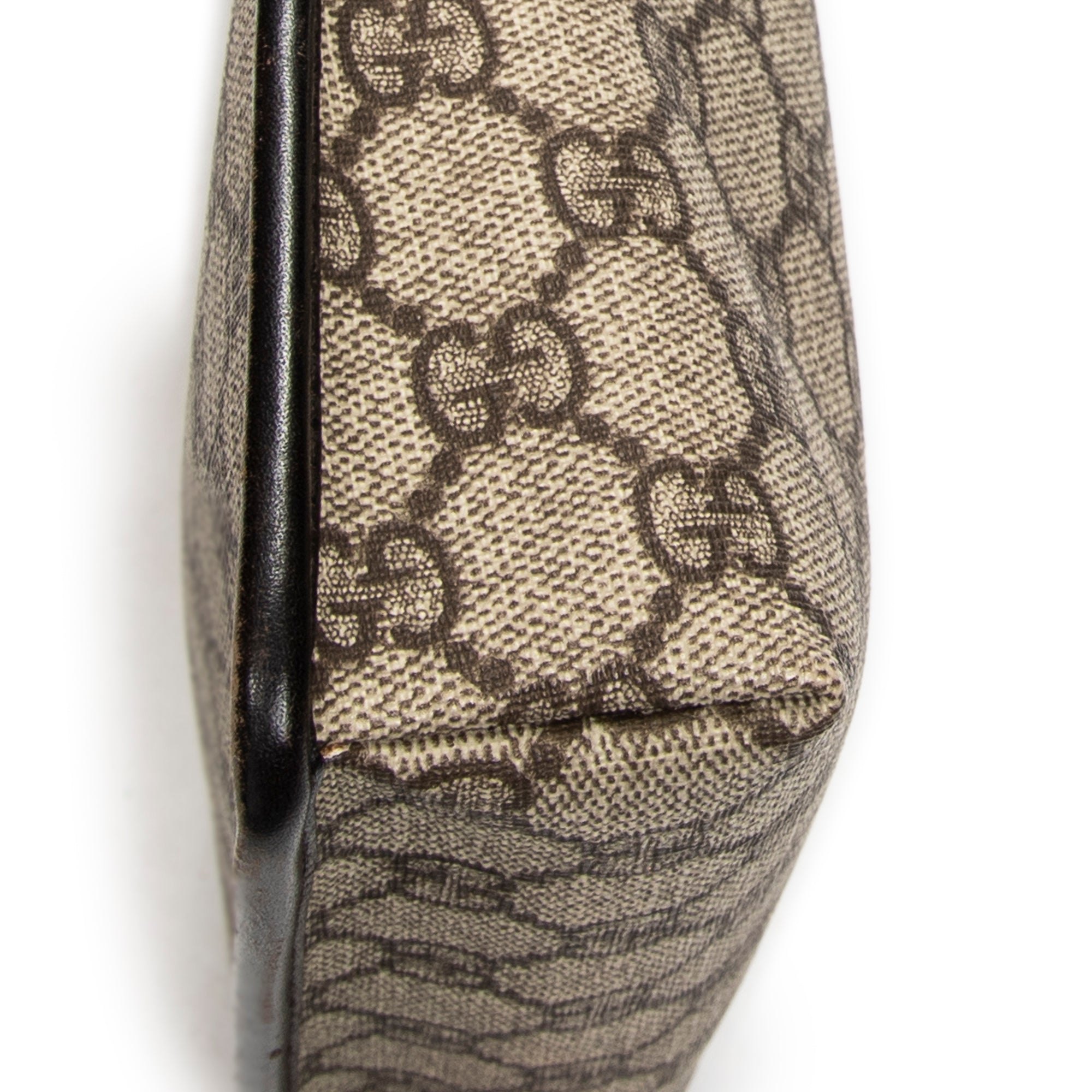 Shoulder Bag Small Crossbody Beige Supreme Coated Canvas