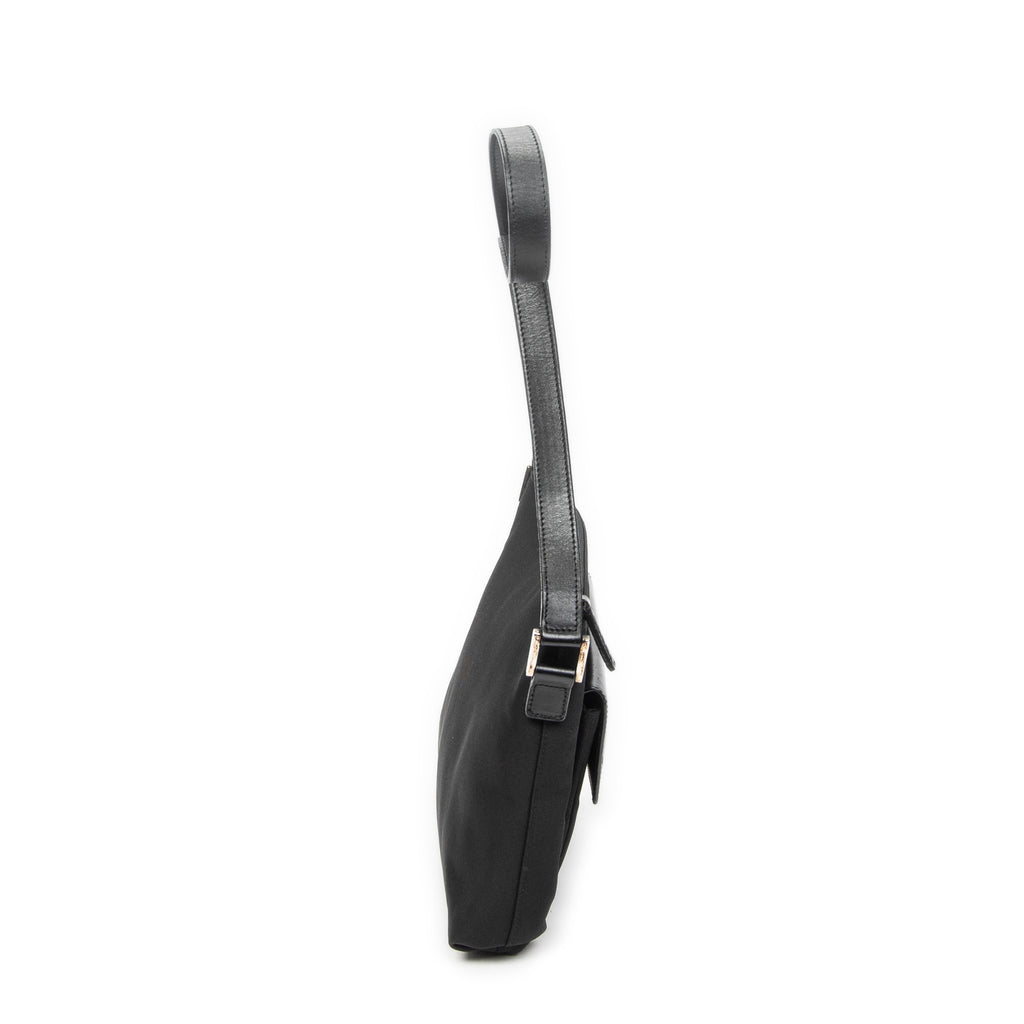 Shoulder Bag G Pushlock Shoulder Tote Black Nylon Canvas