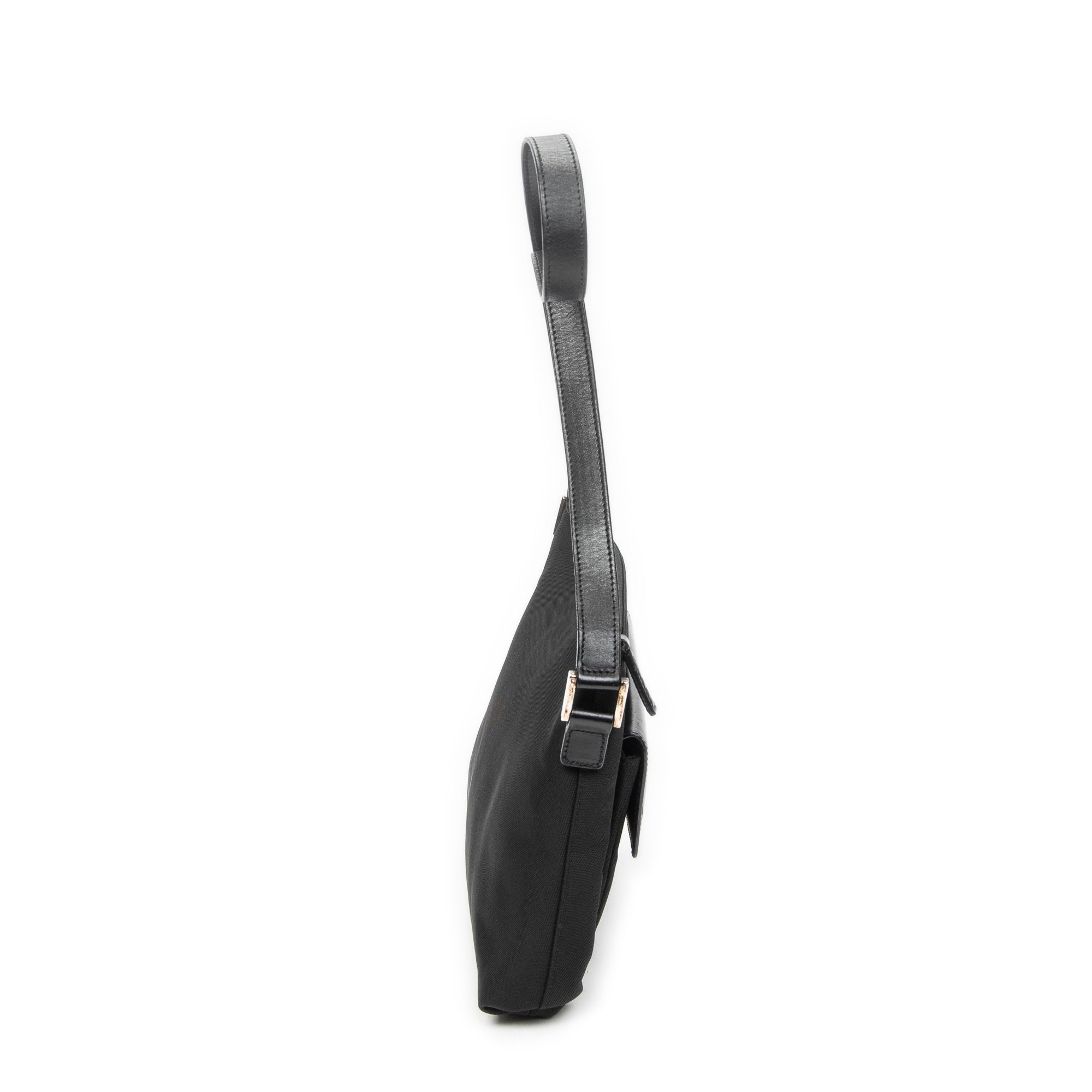 Shoulder Bag G Pushlock Shoulder Tote Black Nylon Canvas