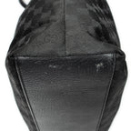 Shoulder Bag Tall Vertical Tote Black Monogrammed Nylon Canvas