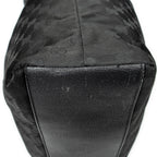 Shoulder Bag Tall Vertical Tote Black Monogrammed Nylon Canvas