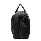 Travel Bag Double Zip Weekender Black Nylon Canvas