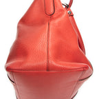 Shoulder Bag Medium GG Charm Top Handle Red Grained Calfskin Leather