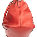 Shoulder Bag Medium GG Charm Top Handle Red Grained Calfskin Leather