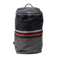 Backpack Stripe Backpack Navy Diamante Nylon Canvas