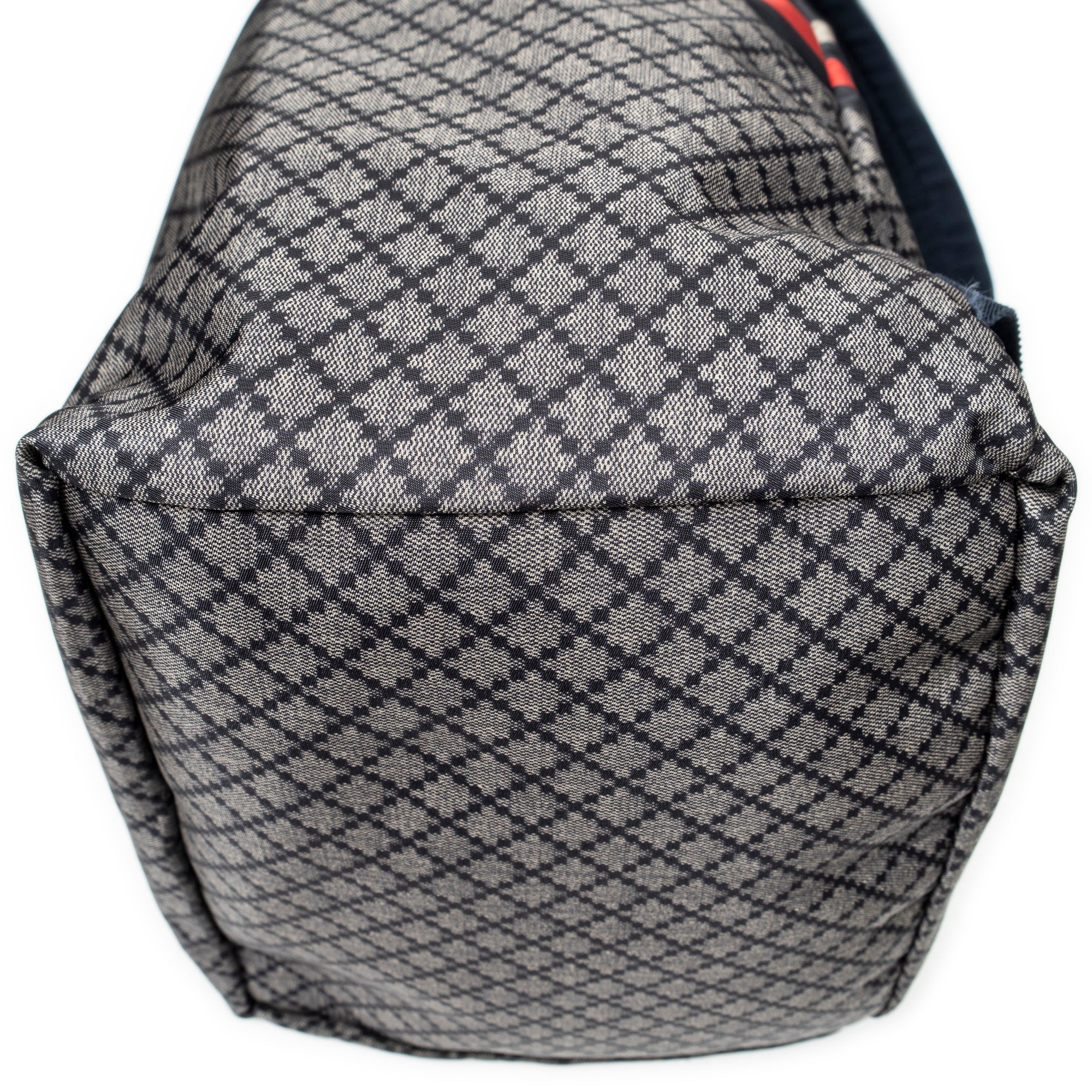 Backpack Stripe Backpack Navy Diamante Nylon Canvas