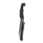 Shoulder Bag Square Zip Messenger Black Grained Leather
