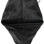 Shoulder Bag Large Shopping Tote Black Guccissima Nylon Canvas