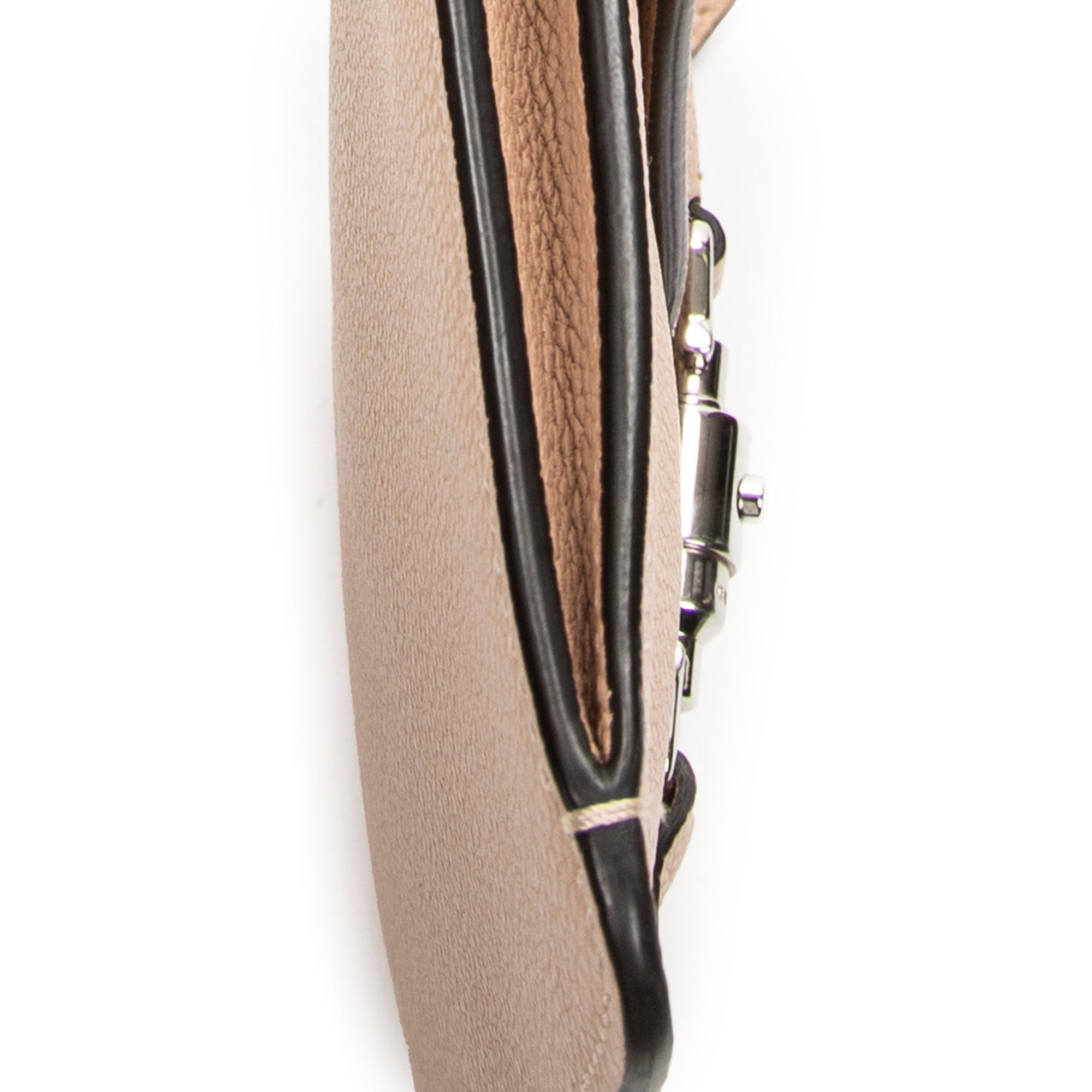 Shoulder Bag Small Jackie Flap Crossbody Beige Grained Calfskin Leather