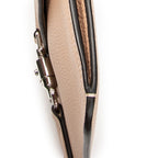 Shoulder Bag Small Jackie Flap Crossbody Beige Grained Calfskin Leather
