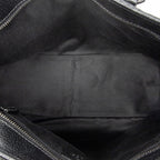 Shoulder Bag Jacquard Tote Black Monogrammed Canvas