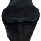 Shoulder Bag Double G Suede Tote Black Suede Leather