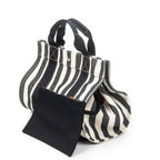 Handbag Cannes Tote PM Ivory Toile Striped Canvas