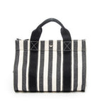 Handbag Cannes Tote PM Ivory Toile Striped Canvas