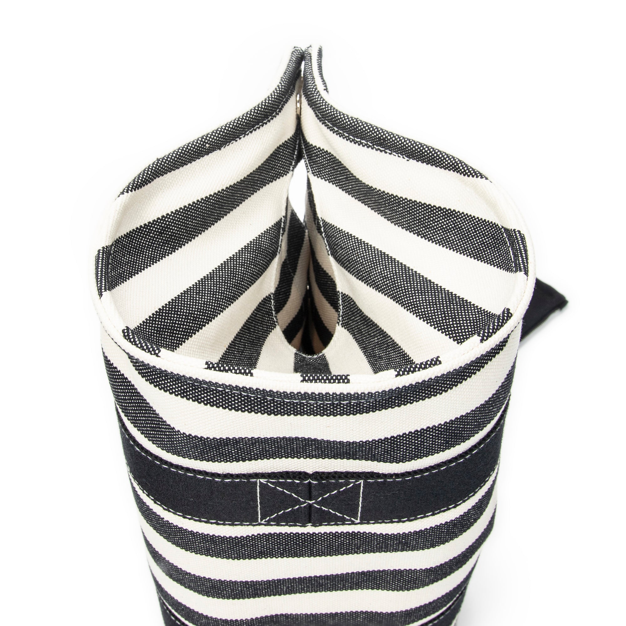 Handbag Cannes Tote PM Ivory Toile Striped Canvas
