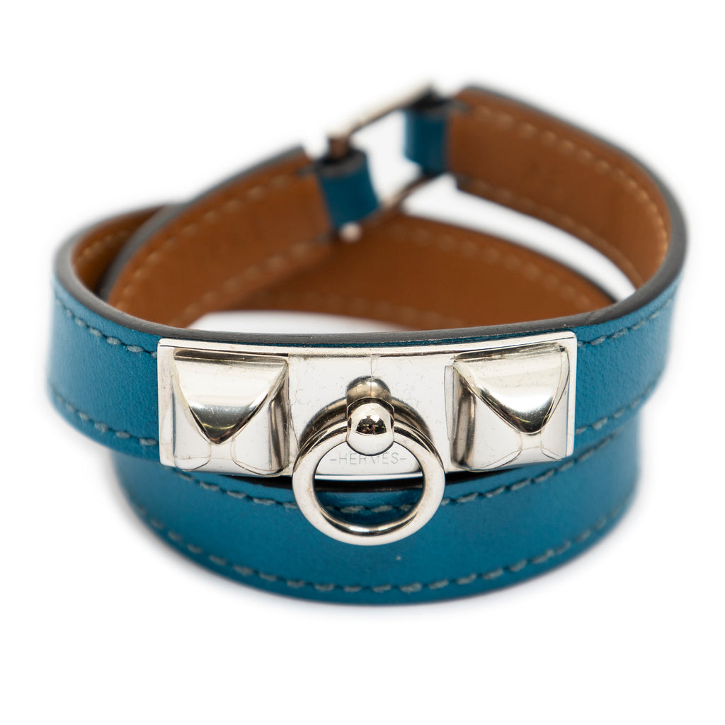Bracelet Rivale Double Tour Bracelet XS Teal Swift Leather