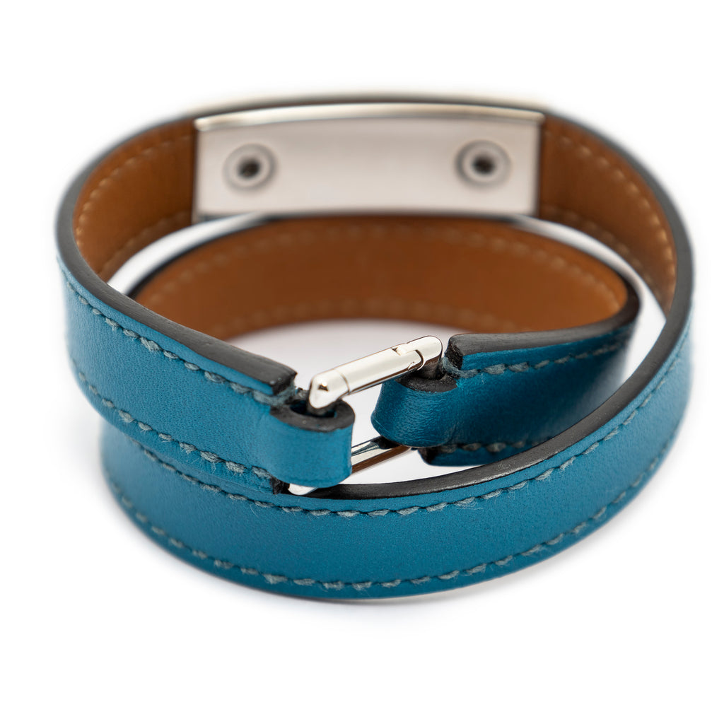 Bracelet Rivale Double Tour Bracelet XS Teal Swift Leather