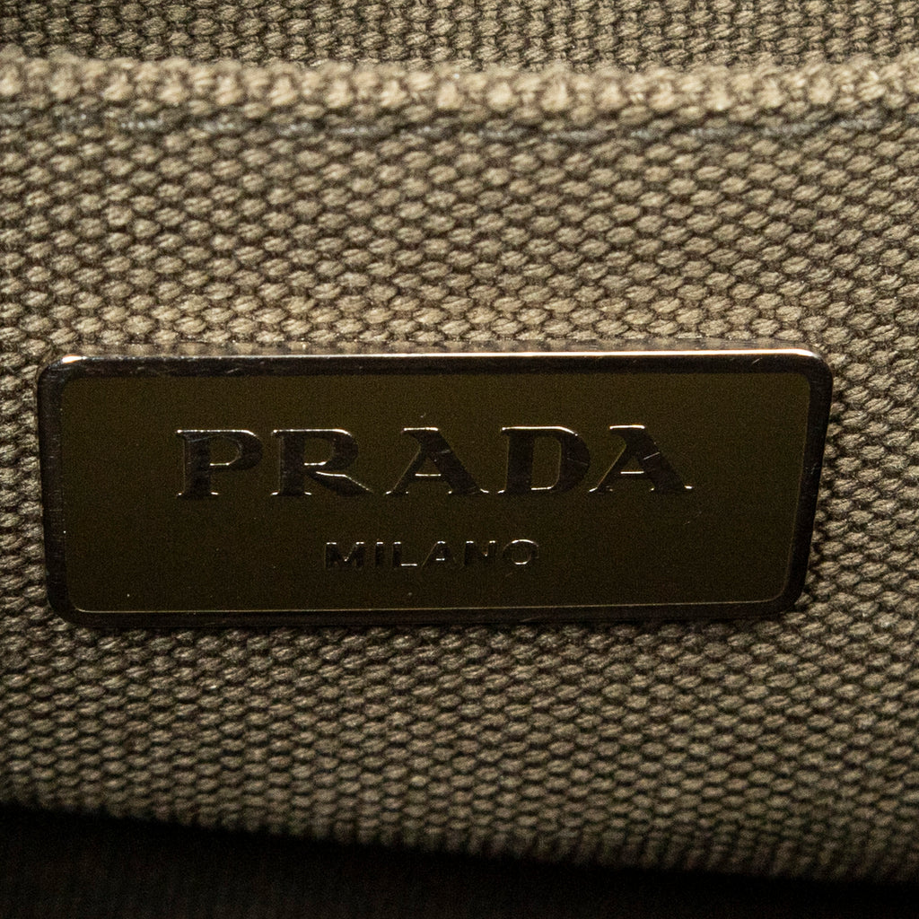 Shoulder Bag Small Rhinestone Canapa Tote Dark Green Studded Canapa Canvas