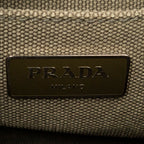 Shoulder Bag Small Rhinestone Canapa Tote Dark Green Studded Canapa Canvas