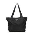 Shoulder Bag Shopping Zip Tote Black Nylon Canvas