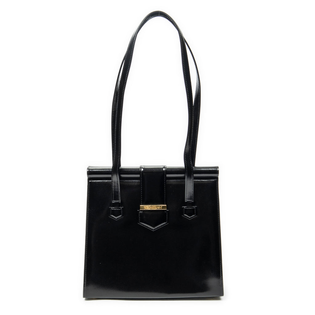 Shoulder Bag Vintage Frame Shoulder Bag Black Smooth Leather