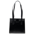 Shoulder Bag Vintage Frame Shoulder Bag Black Smooth Leather