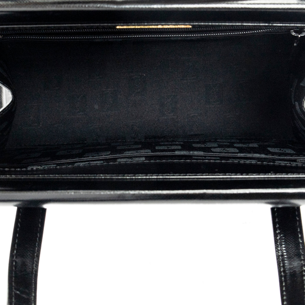 Shoulder Bag Vintage Frame Shoulder Bag Black Smooth Leather
