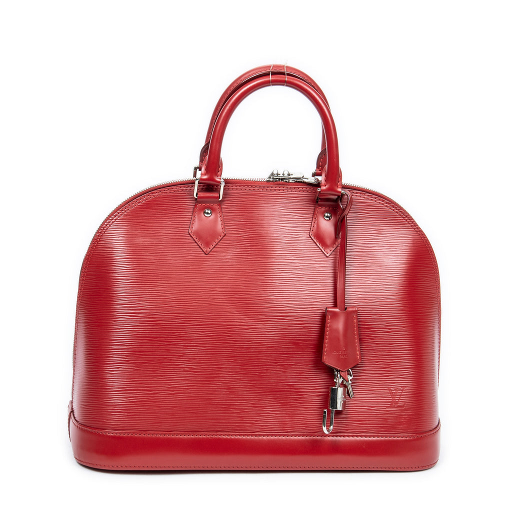 Handbag Alma MM Red Epi