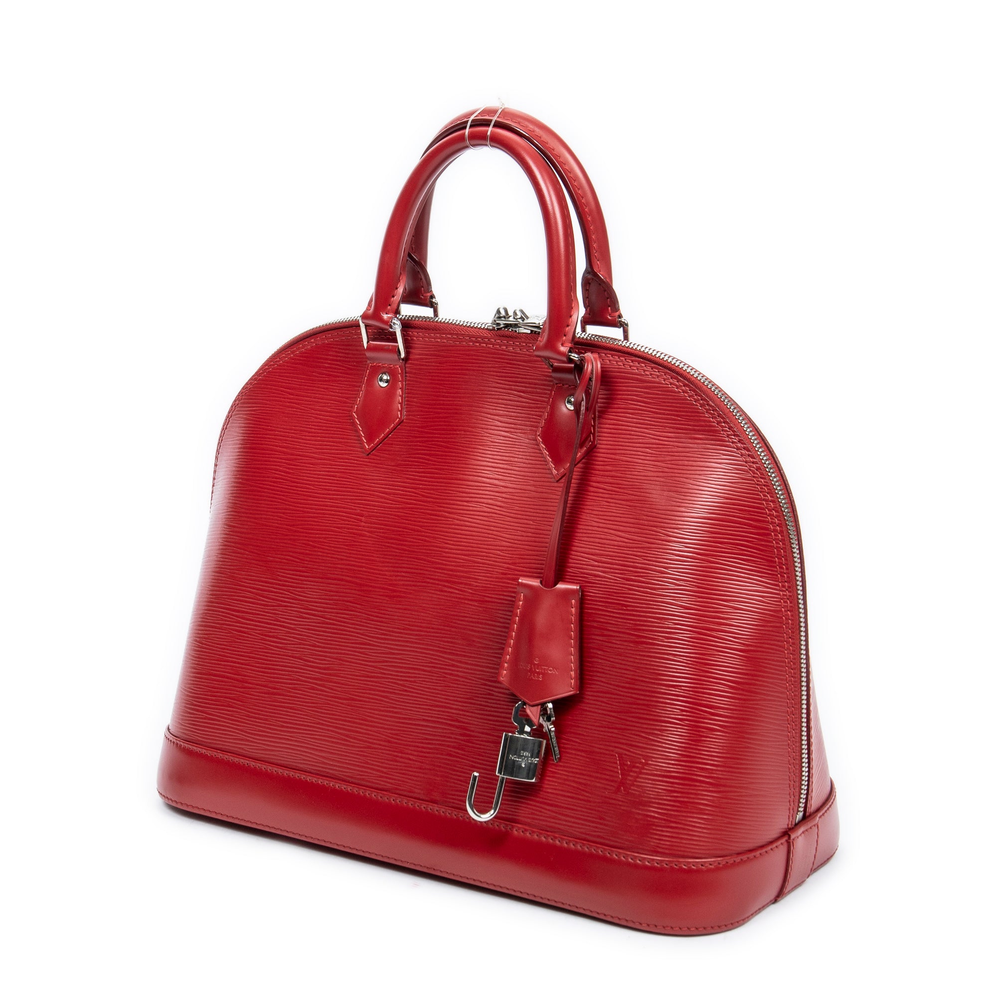 Handbag Alma MM Red Epi
