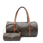 Shoulder Bag Papillon 30 Brown Monogram Canvas