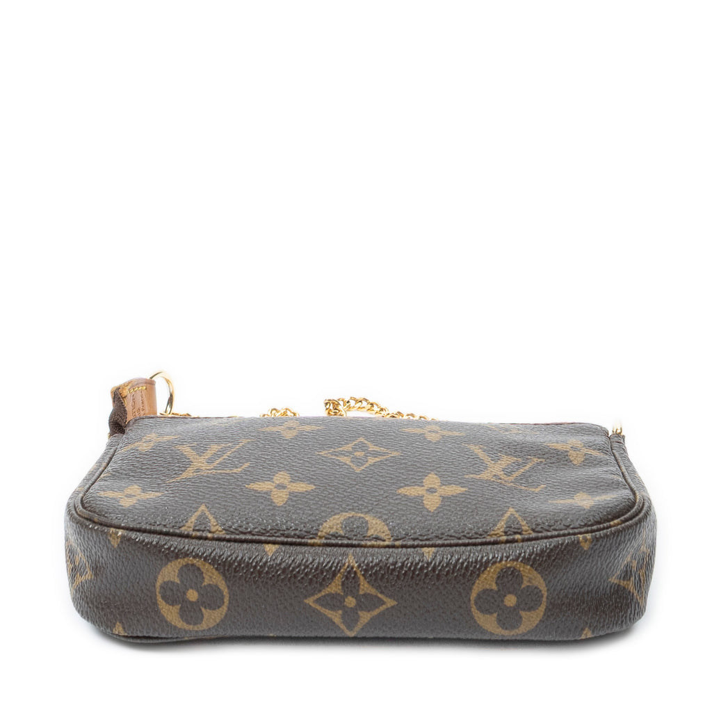 Pouch Mini Pochette Accessoires Brown Monogram Canvas