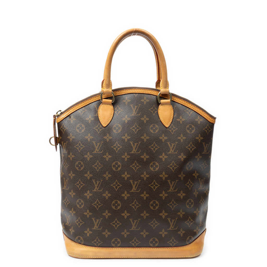 Shoulder Bag Lockit Vertical GM Brown Monogram Canvas