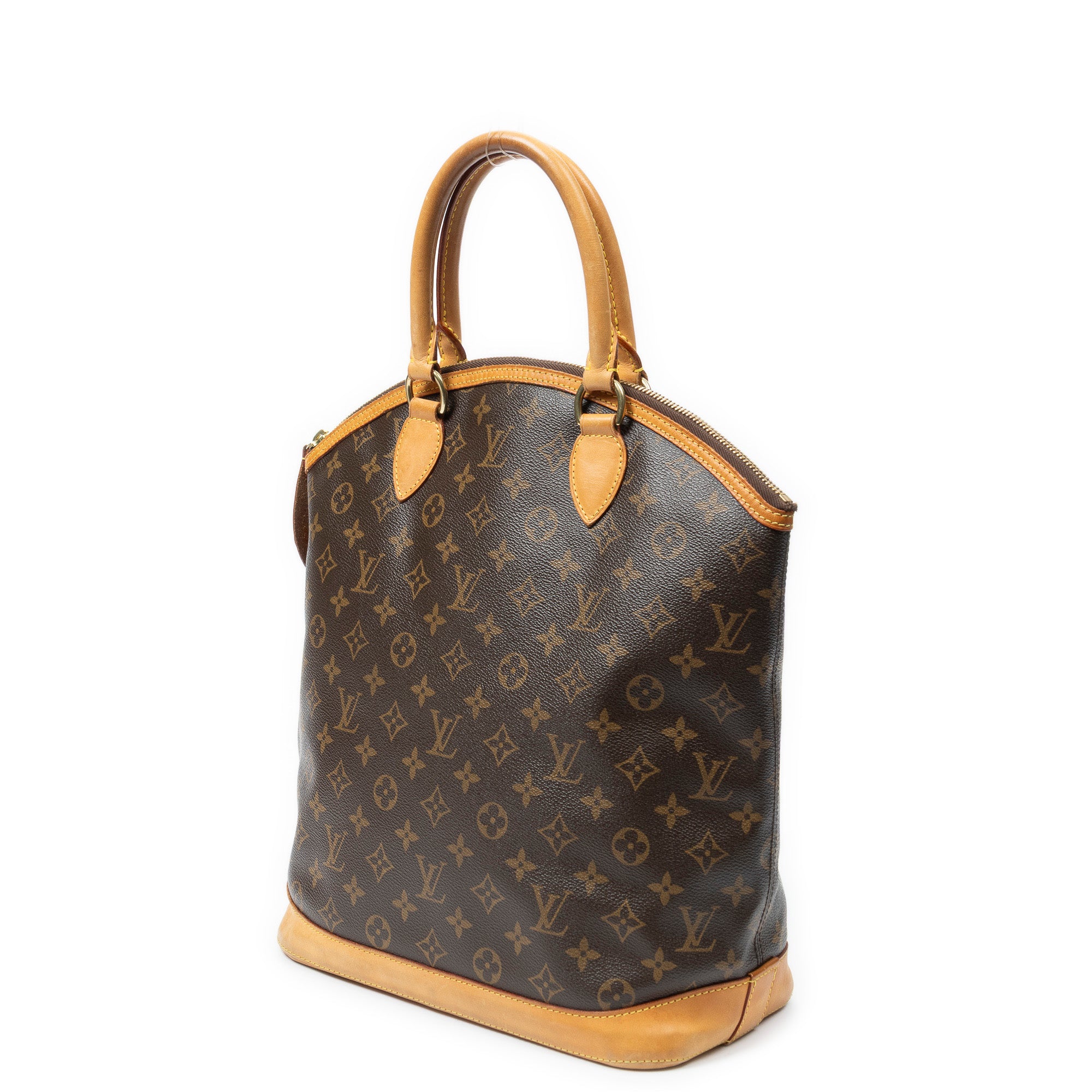 Shoulder Bag Lockit Vertical GM Brown Monogram Canvas