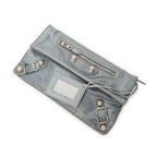 Clutch Giant 21 Envelope Clutch Teal Distressed Leather