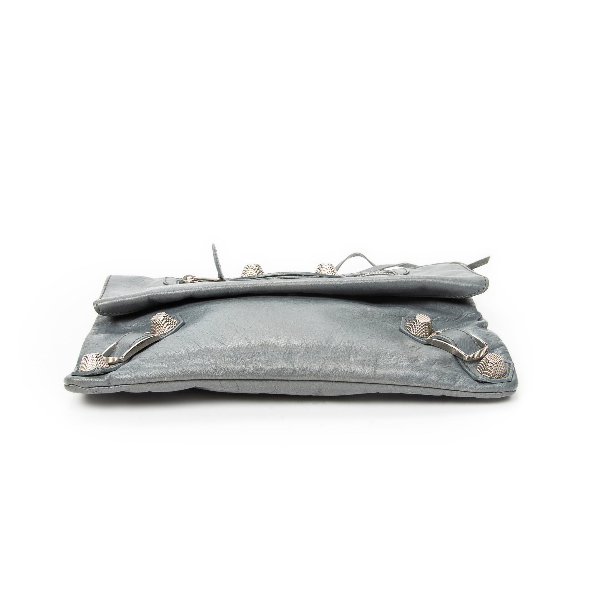 Clutch Giant 21 Envelope Clutch Teal Distressed Leather