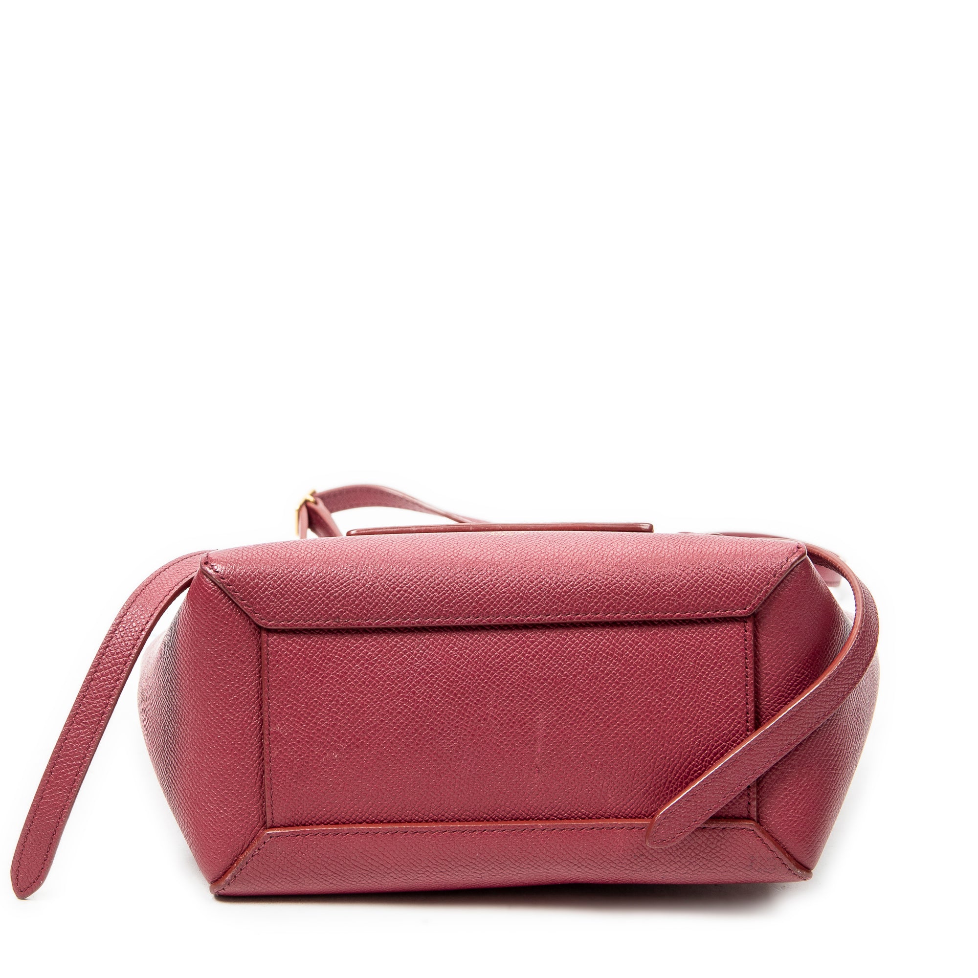 Shoulder Bag Nano Belt Bag Raspberry Pink Grained Calfskin Leather