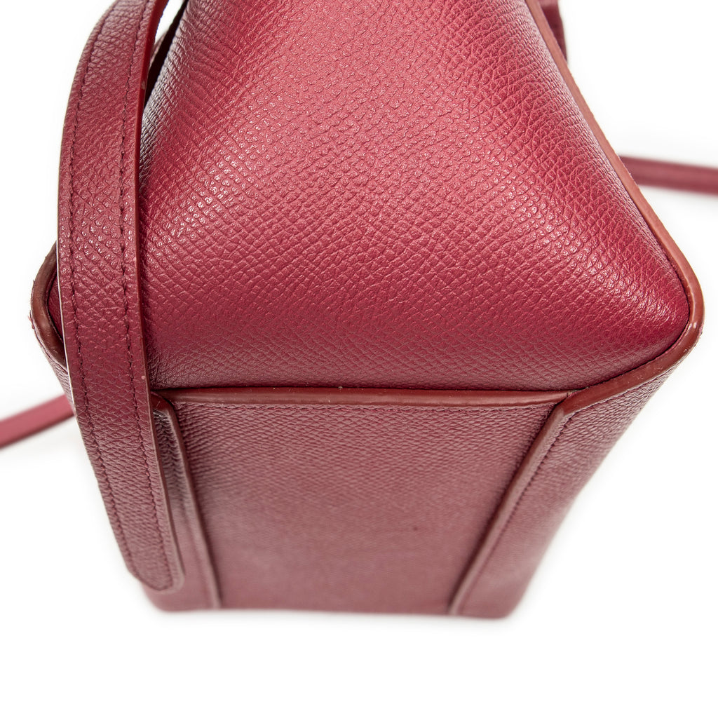 Shoulder Bag Nano Belt Bag Raspberry Pink Grained Calfskin Leather