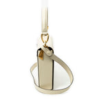 Shoulder Bag Vintage Flap Top Handle Ivory Calfskin Leather