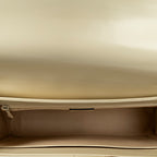 Shoulder Bag Vintage Flap Top Handle Ivory Calfskin Leather
