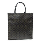 Shoulder Bag Medium Vertical Cabas Black Triomphe Coated Canvas