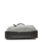 Shoulder Bag Medium Vertical Cabas Black Triomphe Coated Canvas