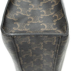 Shoulder Bag Medium Vertical Cabas Black Triomphe Coated Canvas