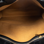 Shoulder Bag Medium Vertical Cabas Black Triomphe Coated Canvas